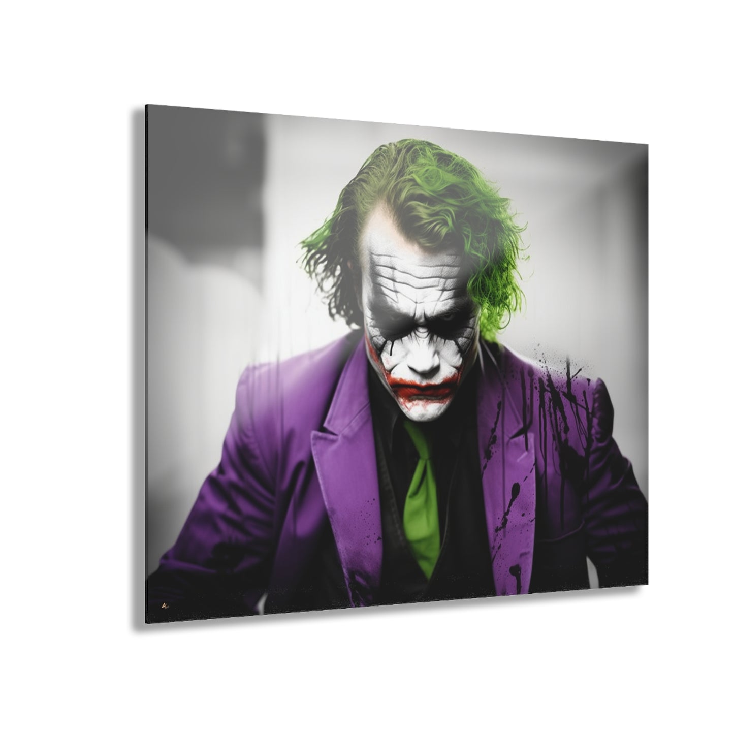 Heath Joker, Comic, DC Color Splash, Movies, Concept Style, Acrylic Wall Art