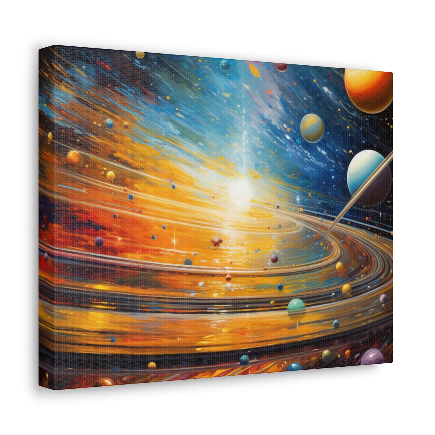 Arklo Art, Multiverse, galaxy, planets, sun, stars, Canvas Gallery Wraps