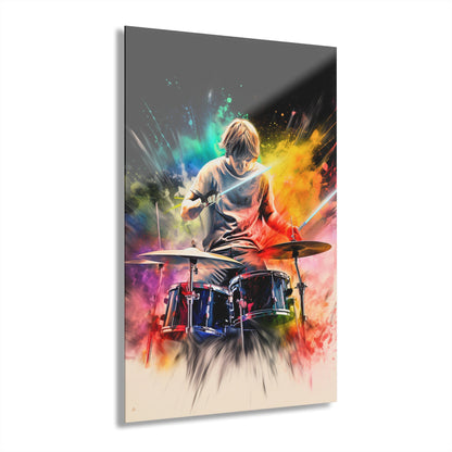 Luke SkyDrummer, Pop Culture, Concept Style Color splash, Acrylic Wall Art