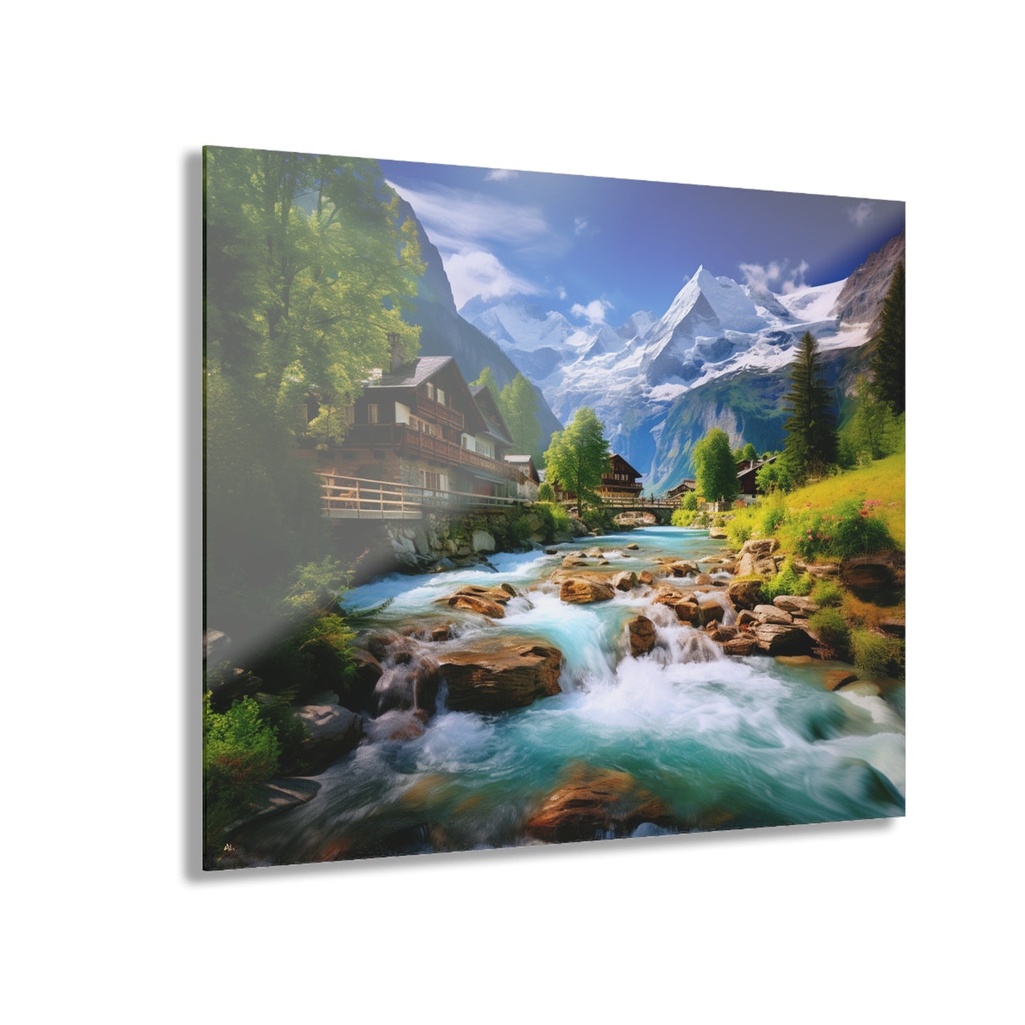 Swiss, Landscape, Concept, Acrylic Wall Art