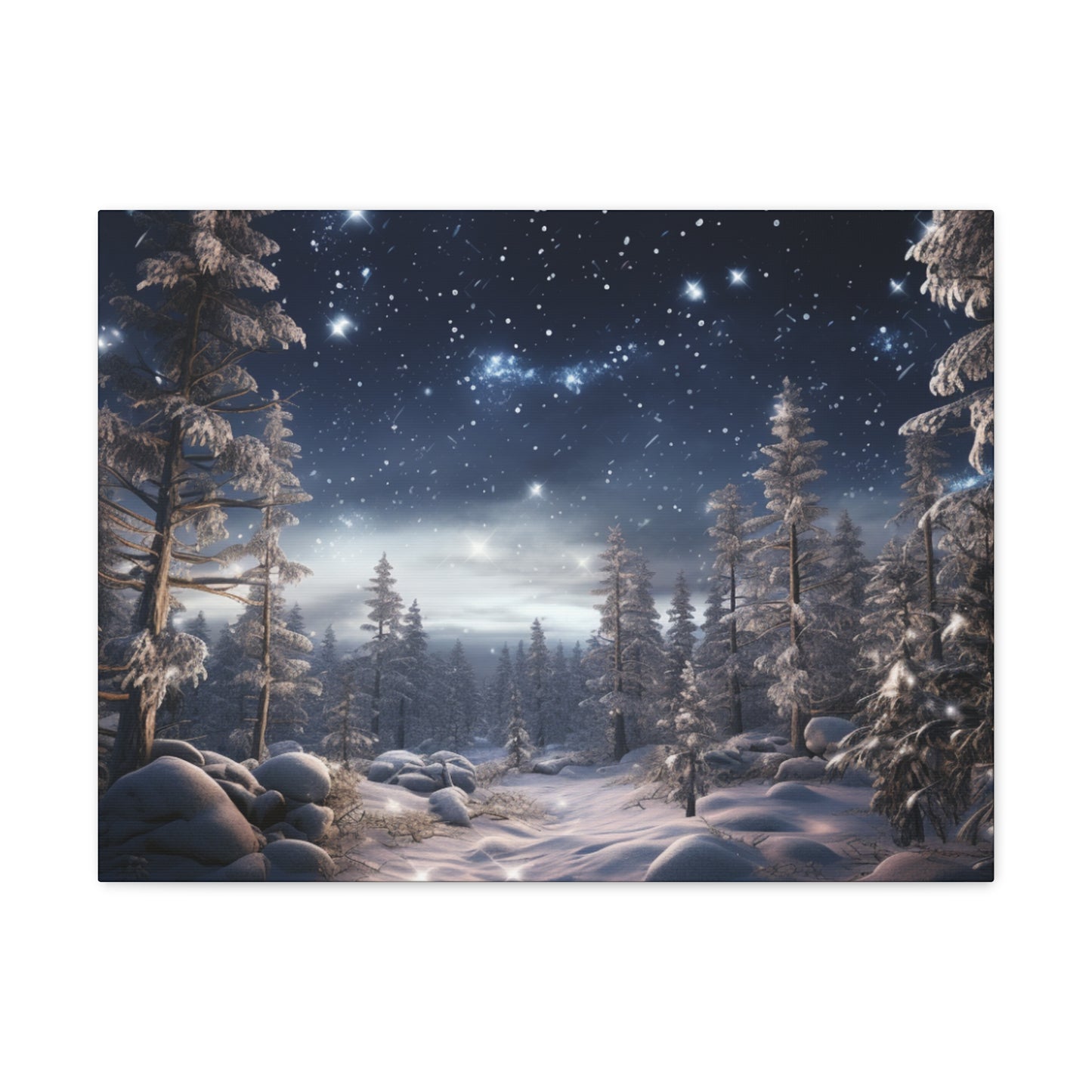 Celestial Snow Canvas Art