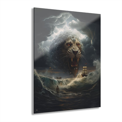 Oceanic Jungle, Animal Landscape, Concept Style, Acrylic Wall Art