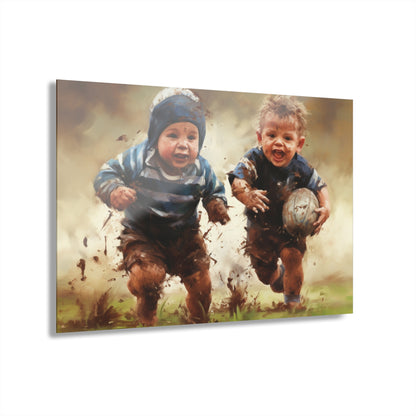 Rugby Boys, Concept Style, Acrylic Wall Art