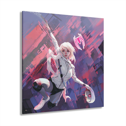 Spider Gwen, Pop Culture, Spiderman Concept Style, Acrylic Wall Art