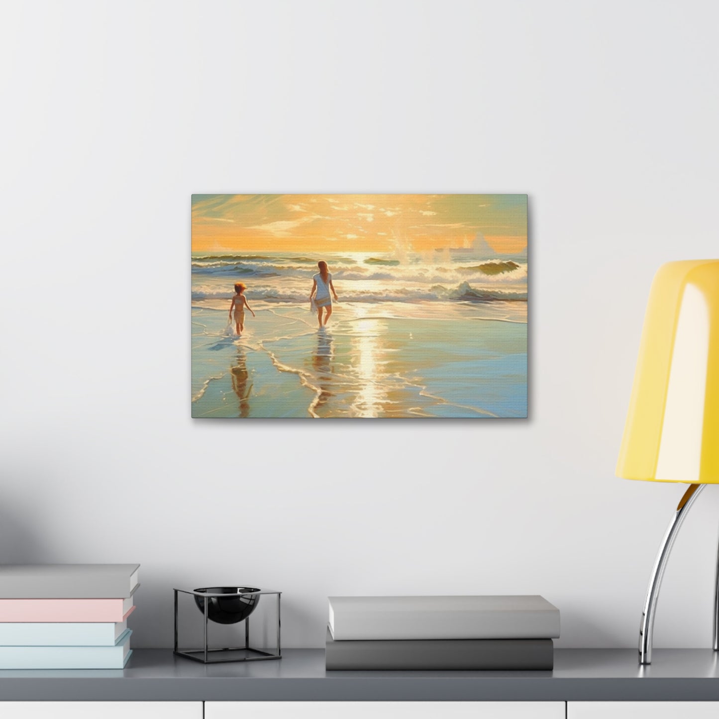 Sunset Walk Canvas Art