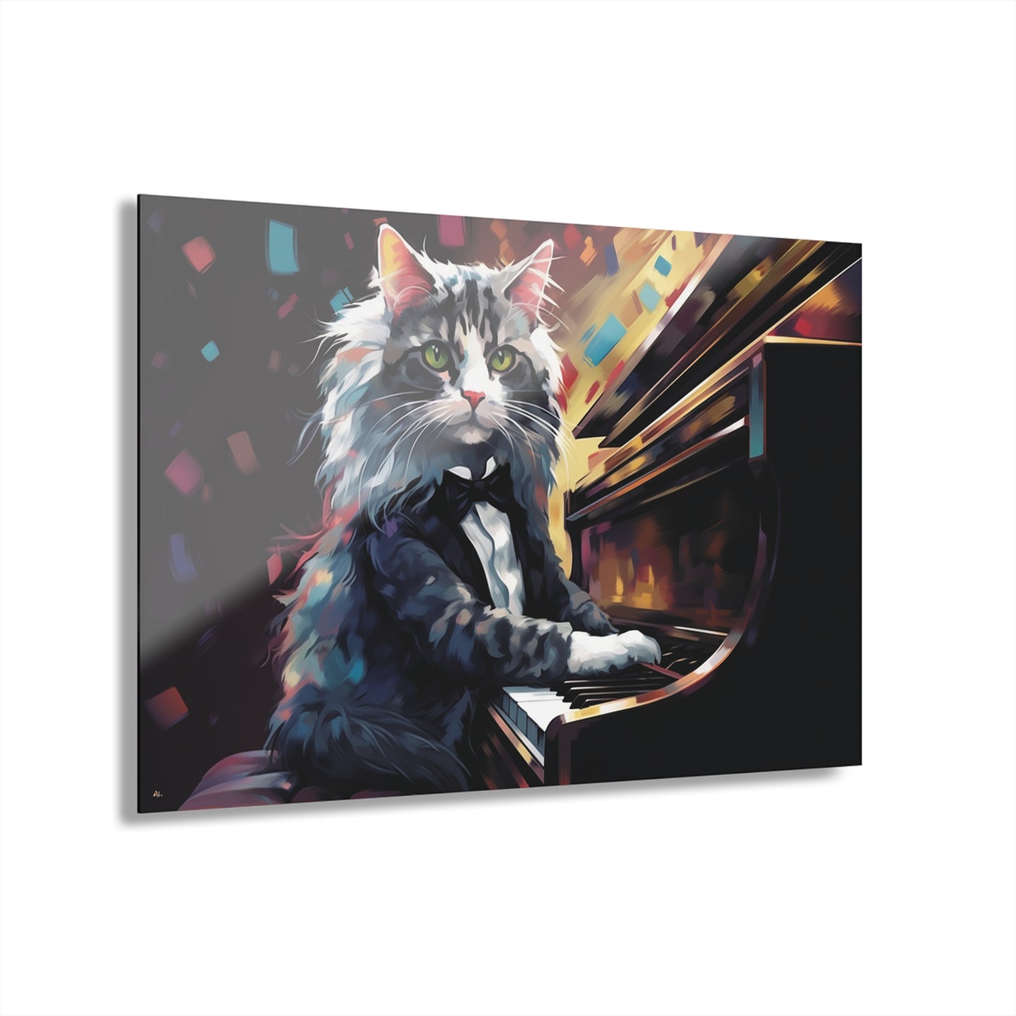 Meozart, Cat, Animal Concept Style, Acrylic Wall Art