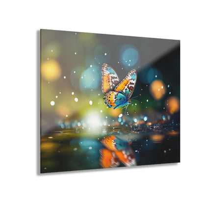 Reflection, Butterfly, Animal, Concept, Acrylic Wall Art