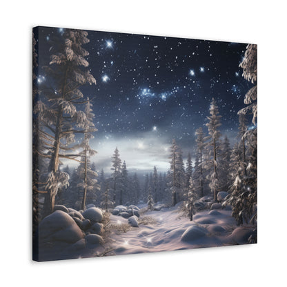 Celestial Snow Canvas Art