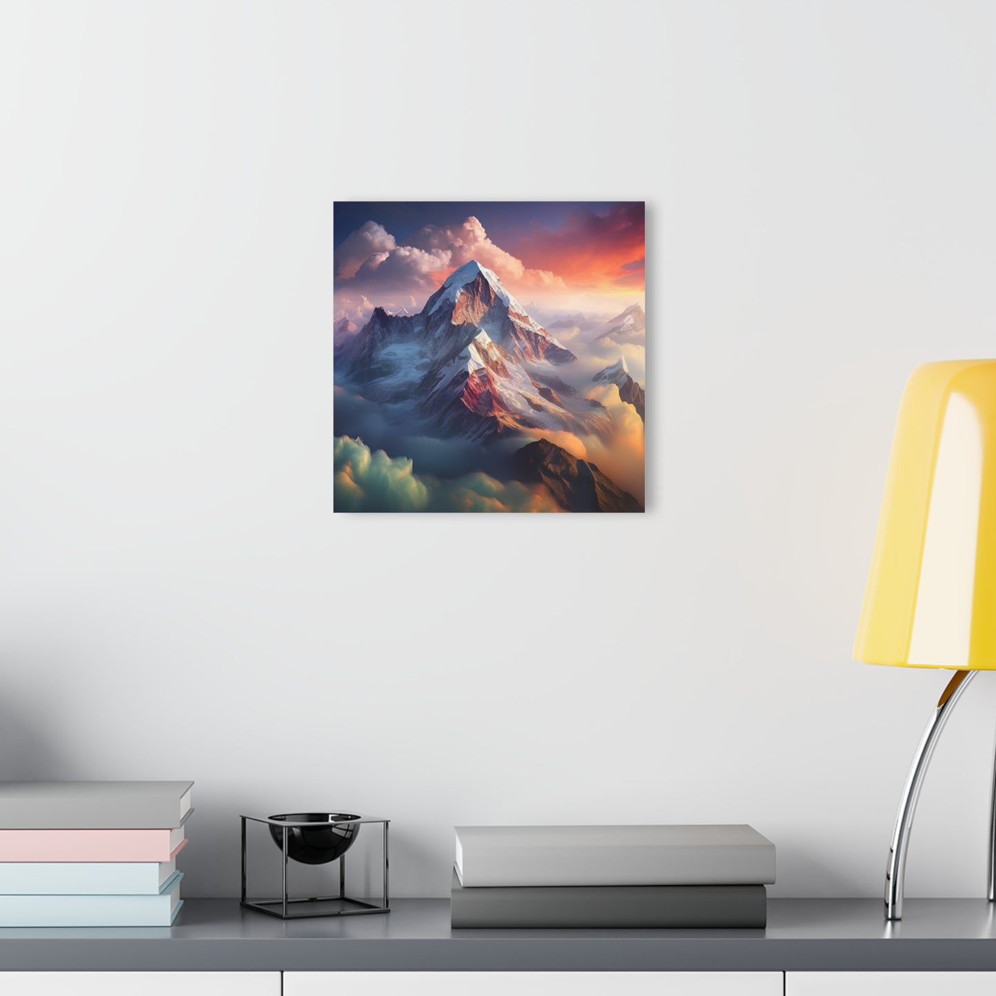 Mountain Paradise, Landscape Concept Style, Acrylic Wall Art