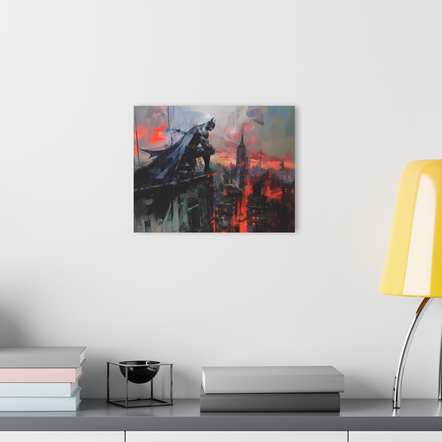 Abstract Knight, Fan Concept Style Batman, Acrylic Wall Art