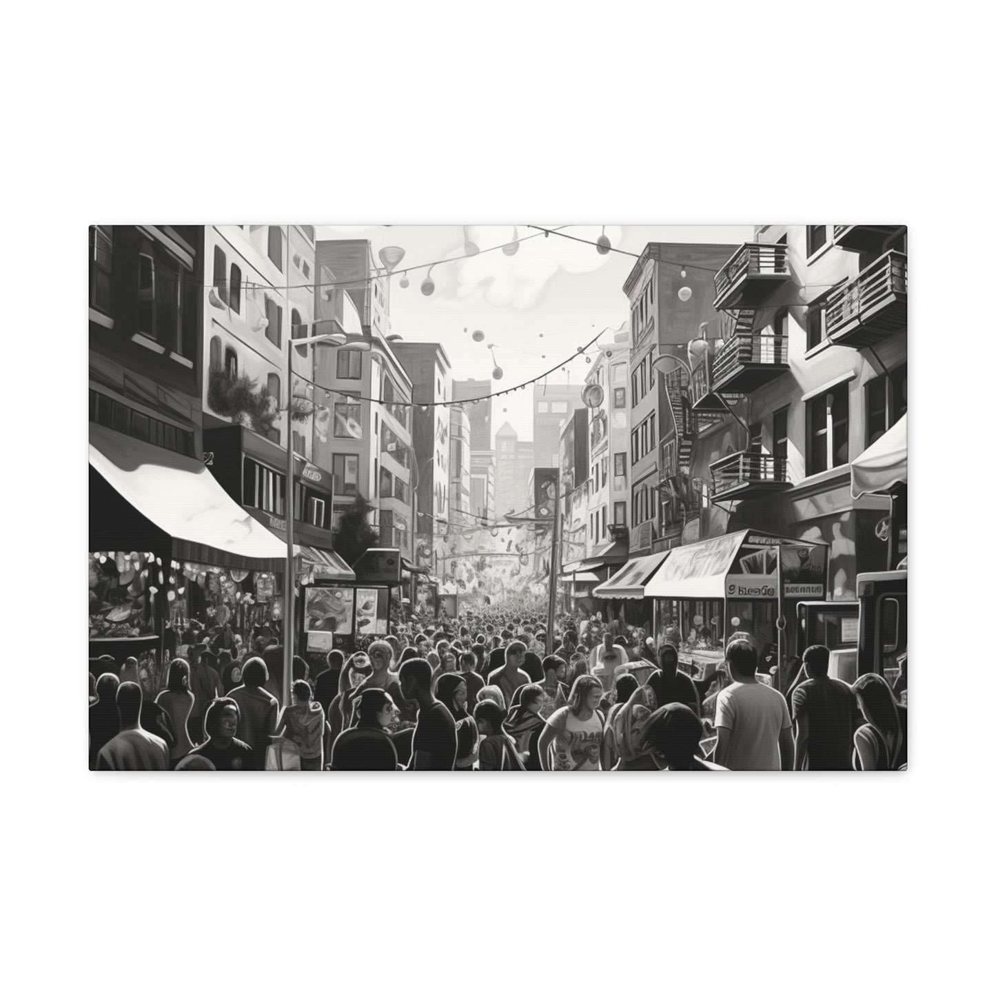 Street Fair Canvas Art