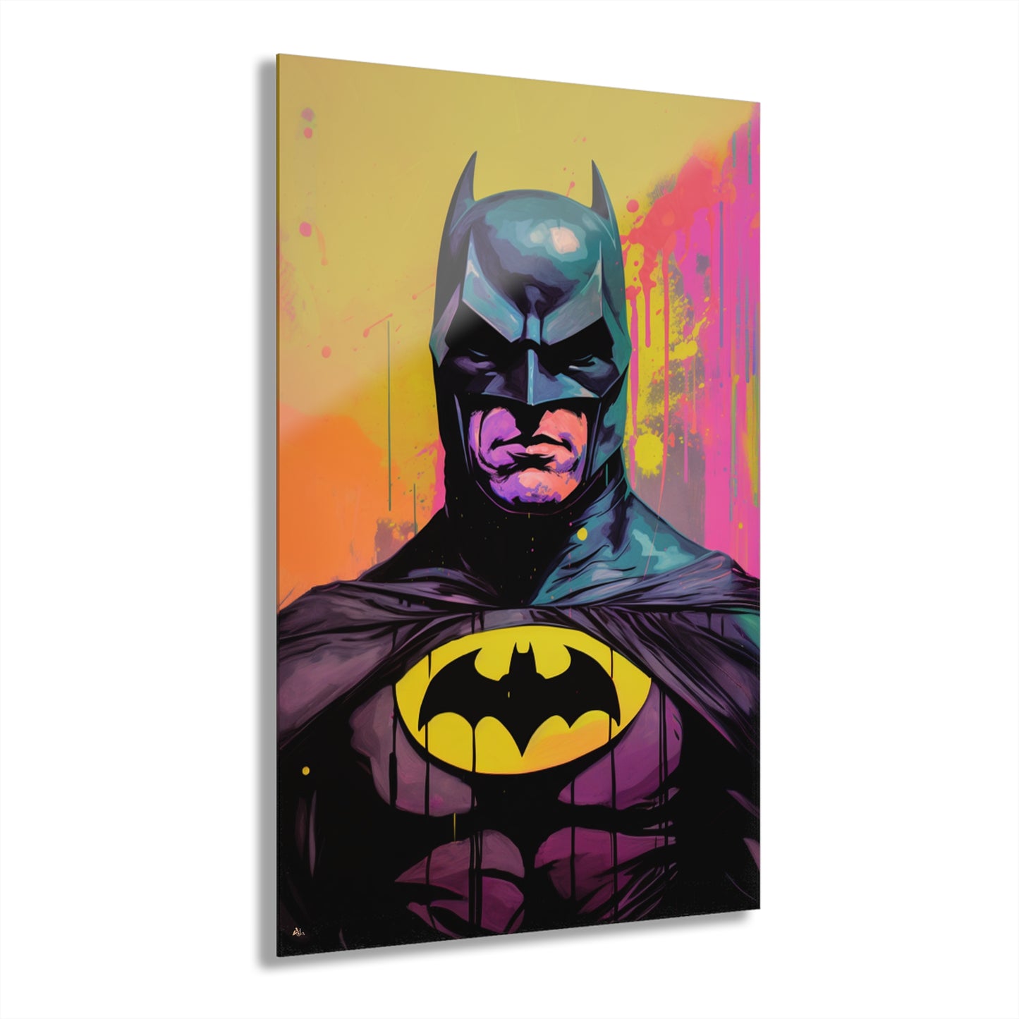 Retro Batman, Colorsplash, Fan Concept Style, Acrylic Wall Art