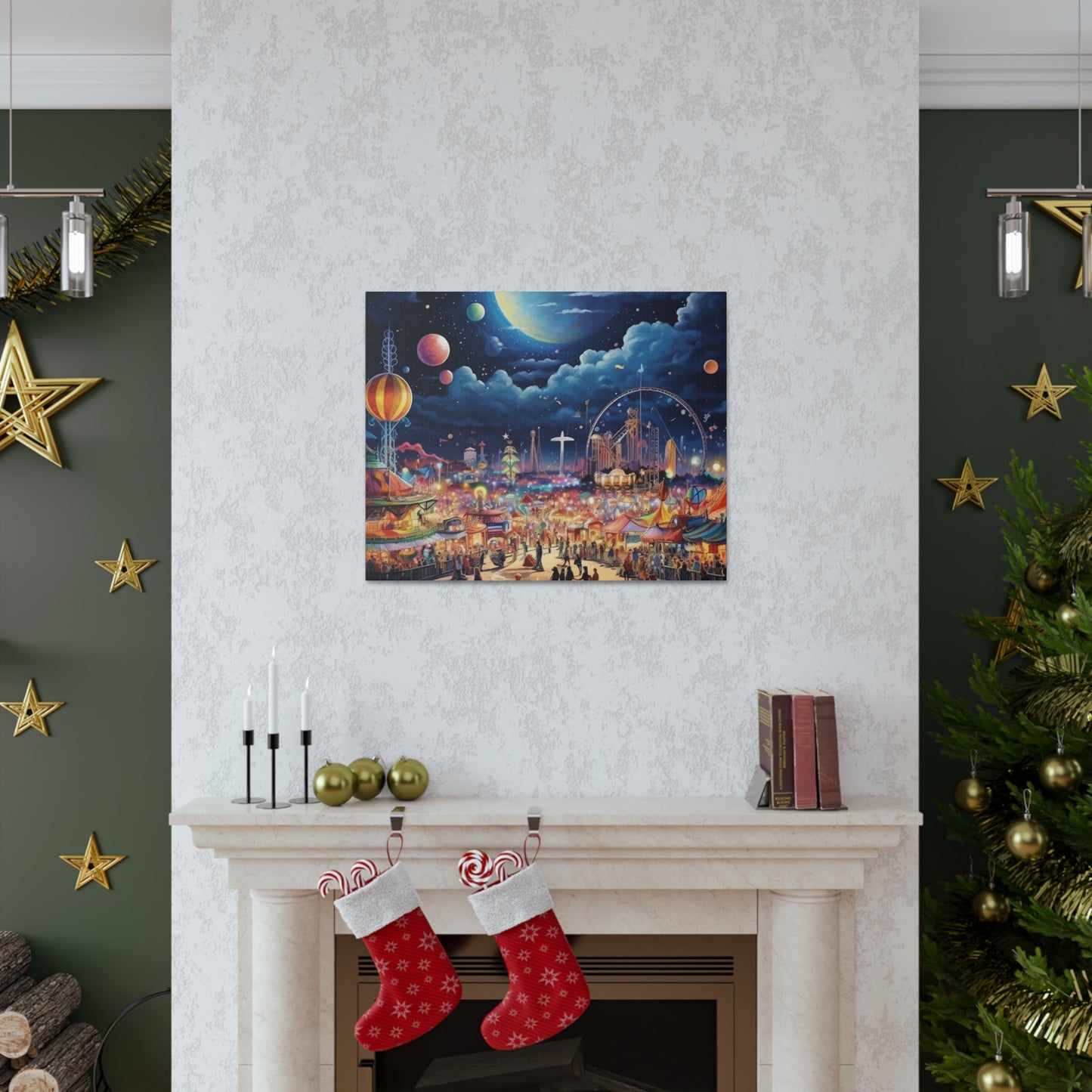 Space Carnival Canvas Art