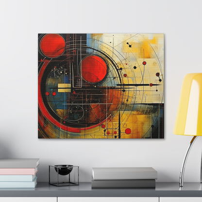 Red Compass Canvas Art