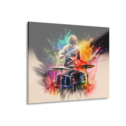 Luke SkyDrummer, Pop Culture, Concept Style Color splash, Acrylic Wall Art