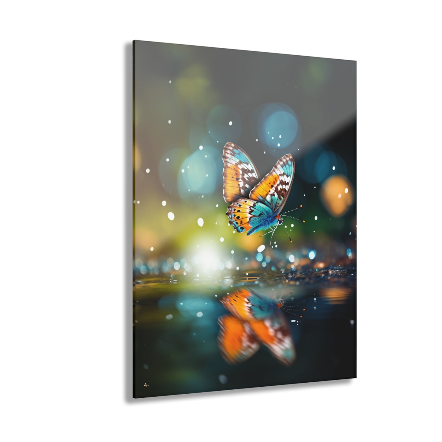 Reflection, Butterfly, Animal, Concept, Acrylic Wall Art