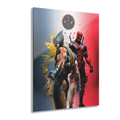 Deadpool, Wolverine, Fan Colorsplash Concept, Acrylic Wall Art