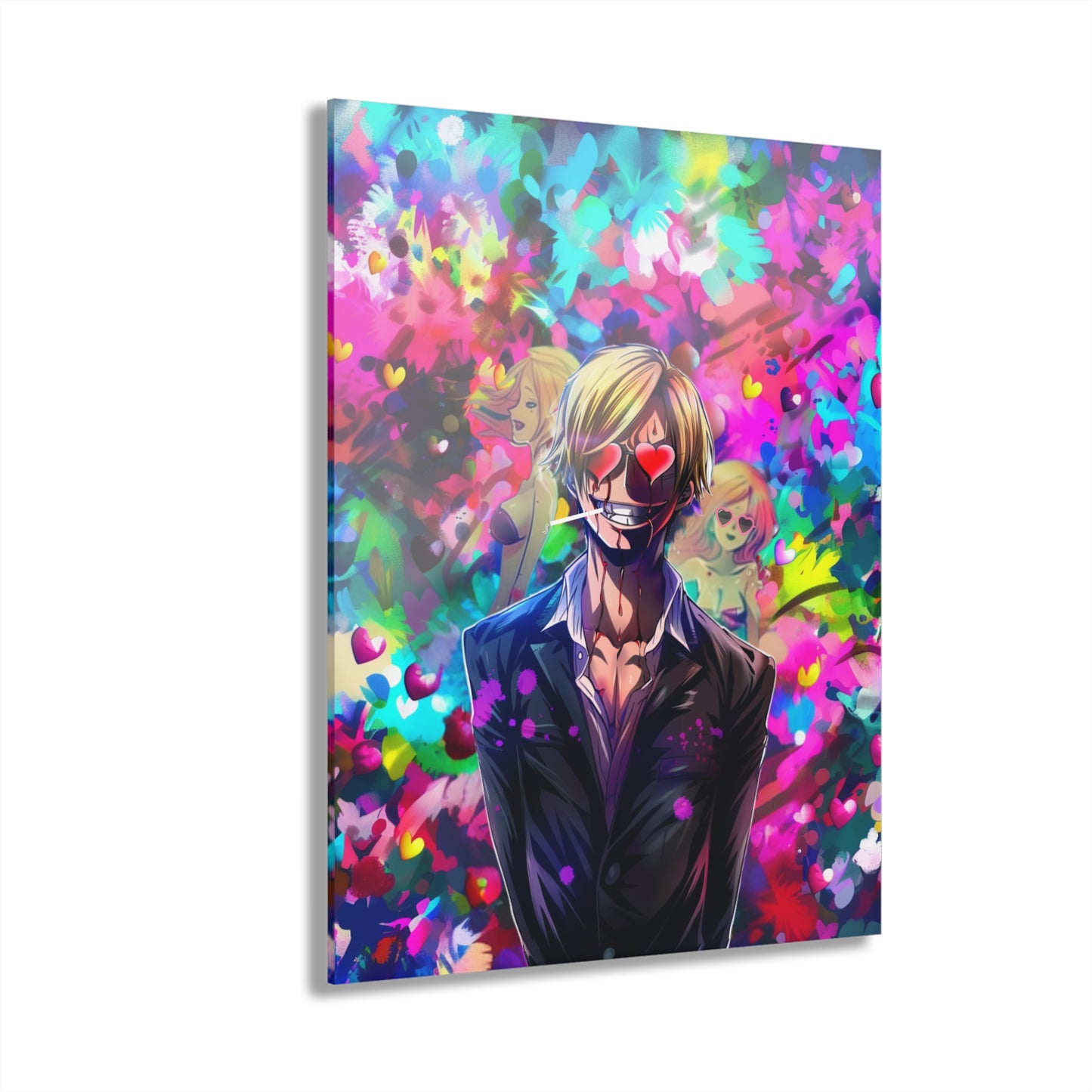 Lovestruck Sanji, One Piece Concept Style, Acrylic Wall Art