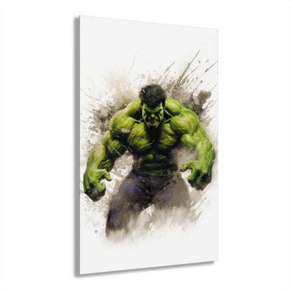 Incredible, Hulk, Bruce Banner, Marvel Color Splash, Concept, Style, Acrylic Wall Art