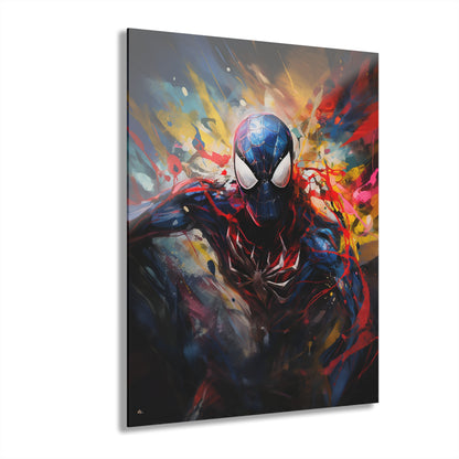 Black Suit Spider Colorsplash, Pop Culture Concept Style, Acrylic Wall Art