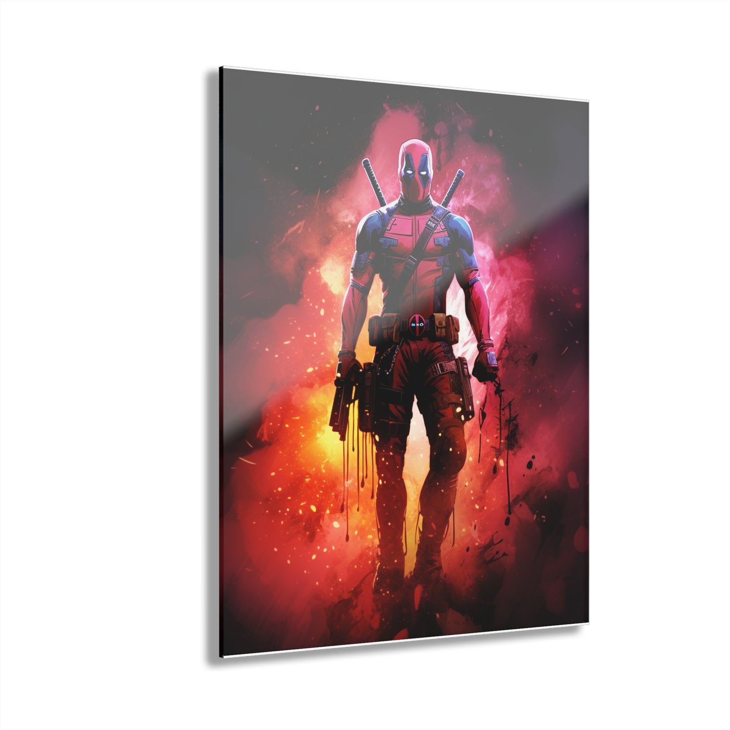 Deadpool, Marvel Color Splash, Concept Style, Acrylic Wall Art