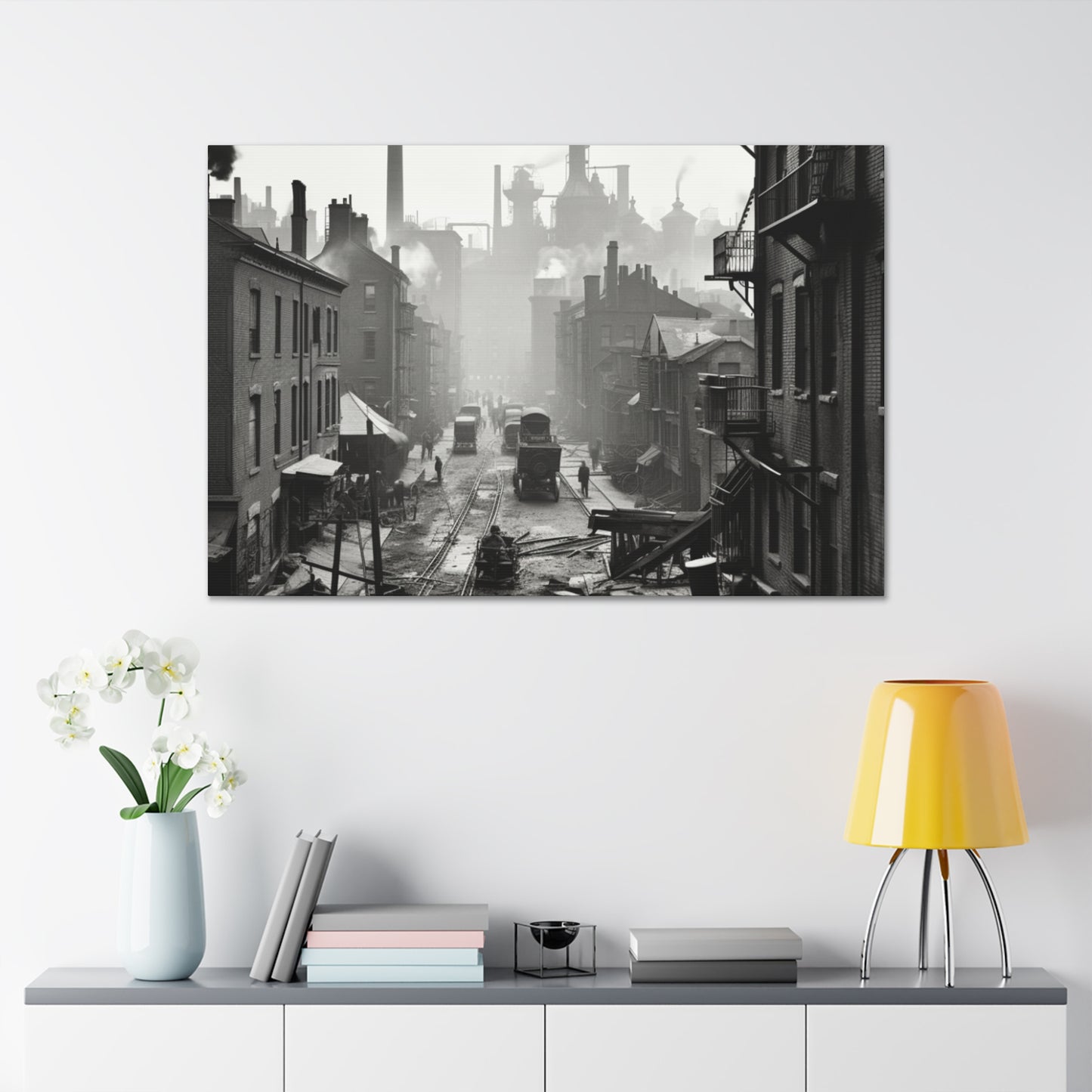 Industrial City Canvas Art