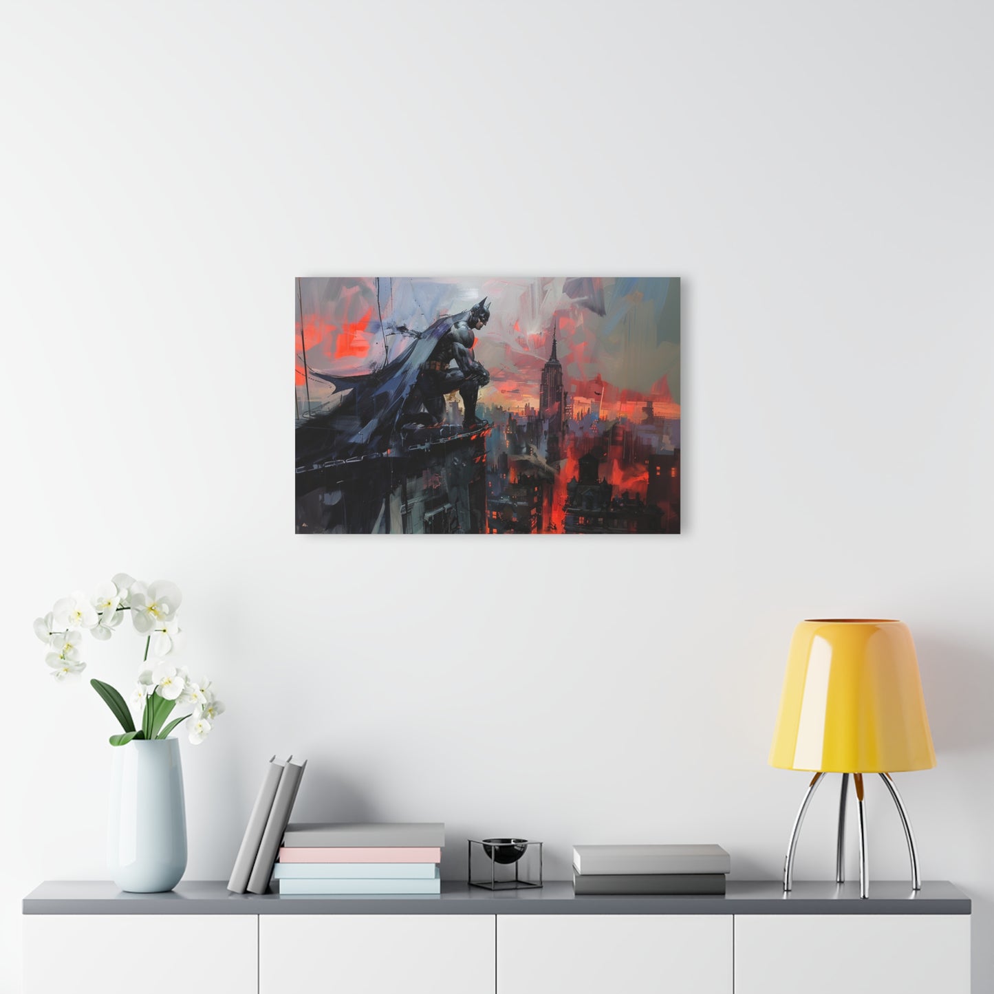 Abstract Knight, Fan Concept Style Batman, Acrylic Wall Art