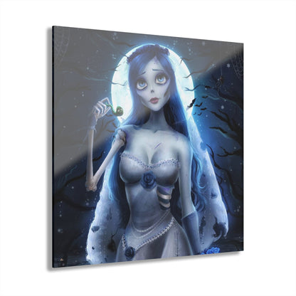 Graveyard Bride, Corpses' Bride, Animated Color Splash, Concept Style, Acrylic Wall Art