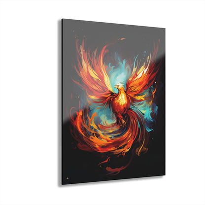 Phoenix Rising, Abstract, Animal Concept Style, Acrylic Wall Art