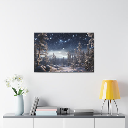 Celestial Snow Canvas Art