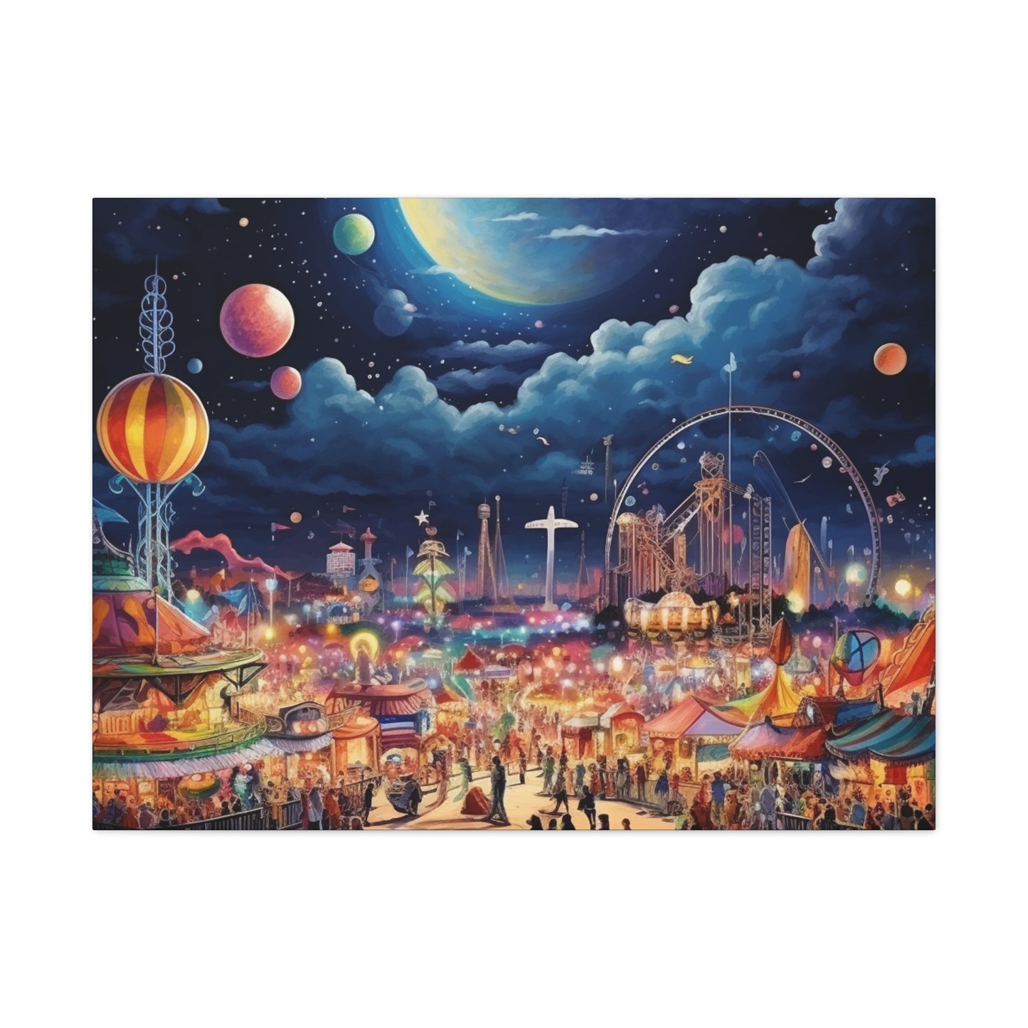 Space Carnival Canvas Art