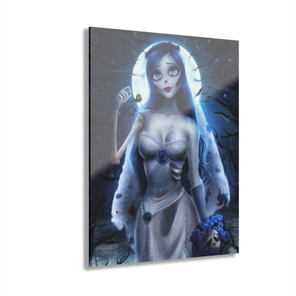 Graveyard Bride, Corpses' Bride, Animated Color Splash, Concept Style, Acrylic Wall Art