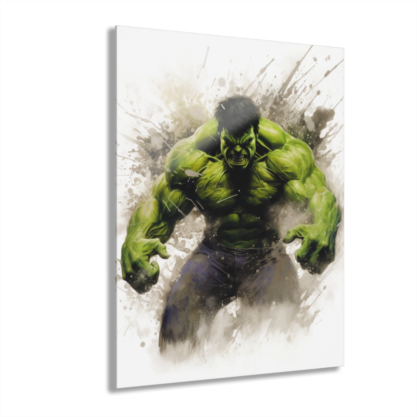 Incredible, Hulk, Bruce Banner, Marvel Color Splash, Concept, Style, Acrylic Wall Art