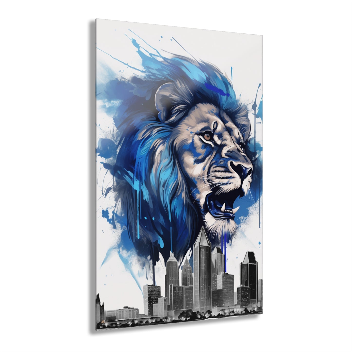 Detroit Lions Concept Style, Football Fan, Acrylic Wall Art