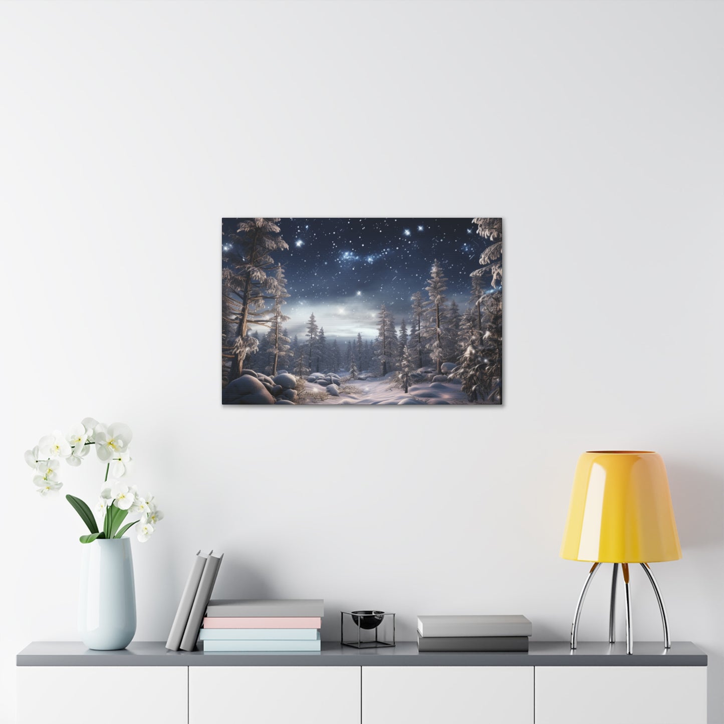 Celestial Snow Canvas Art