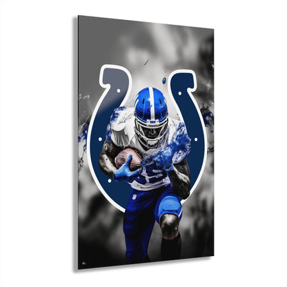 Colts Brillance, Indiana, Indianapolis, Football Fan, Concept Style, Acrylic Wall Art