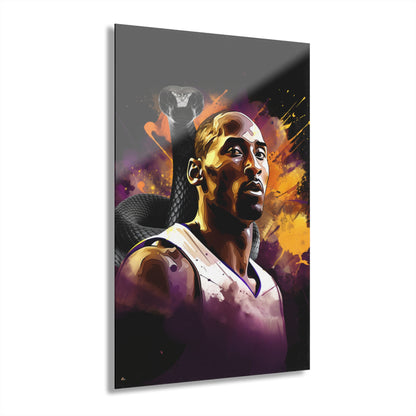 Black Mamba, Kobe, Fan Concept Color Splash Style, Acrylic Wall Art