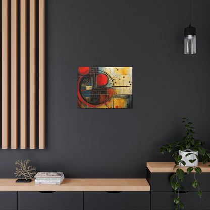 Red Compass Canvas Art