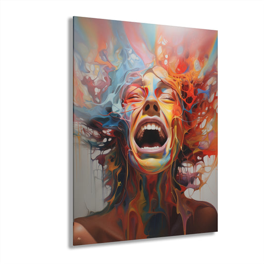 Pain, Abstract Concept Style, Acrylic Wall Art