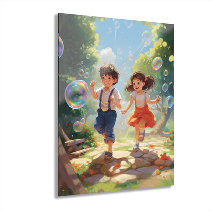 Bubble Adventure, Child's Room, Concept Acrylic Wall Art