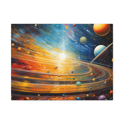 Arklo Art, Multiverse, galaxy, planets, sun, stars, Canvas Gallery Wraps