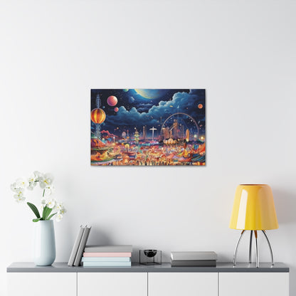 Space Carnival Canvas Art