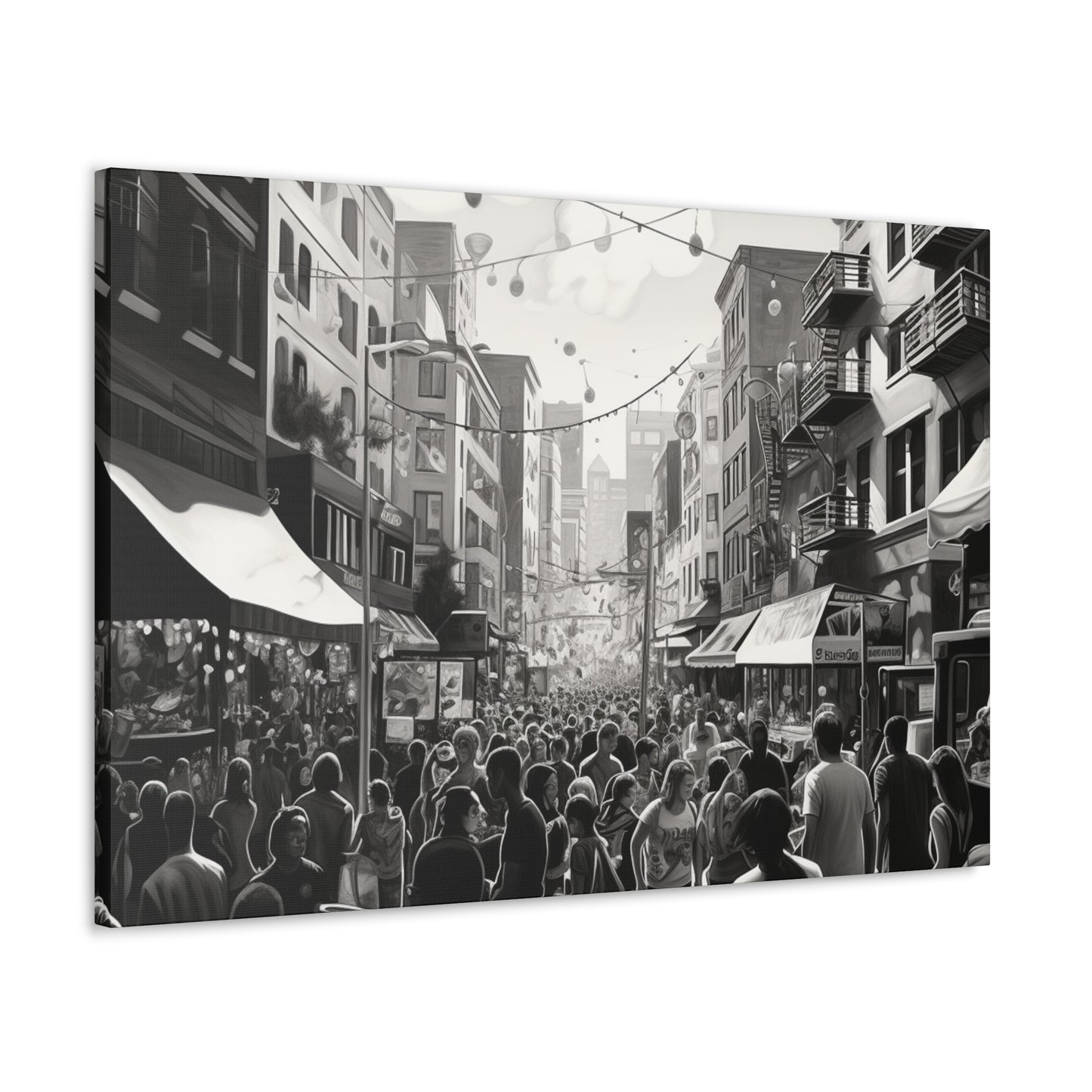 Street Fair Canvas Art