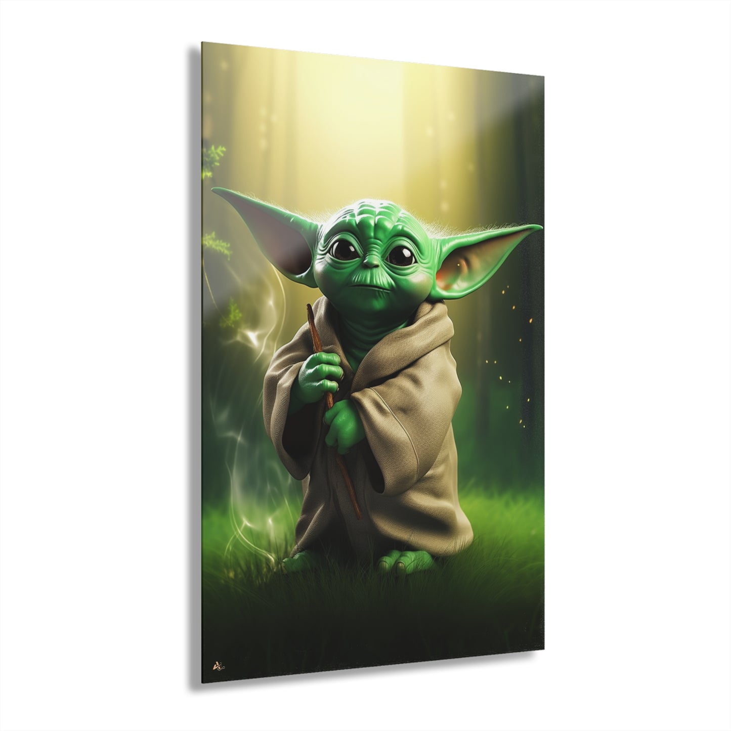 Grogu, Star Wars Color Splash, Concept Style, Acrylic Wall Art