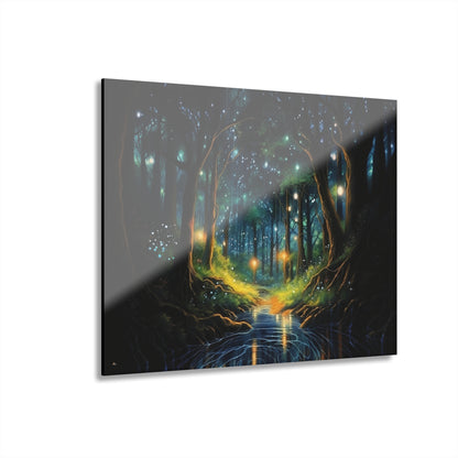 Firefly Dream, Landscape, Concept, Acrylic Wall Art