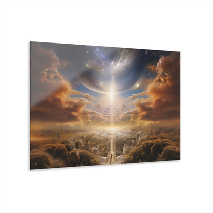 Spiritual Eden, Landscape Concept Style, Acrylic Wall Art