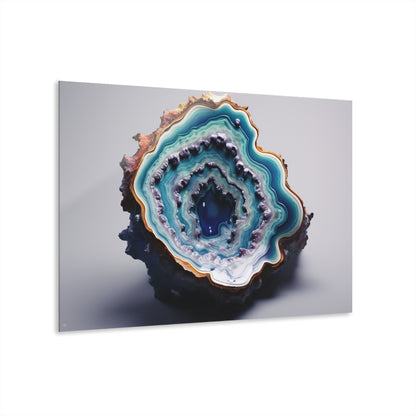 Deep Dive Geode, Abstract, Concept, Acrylic Wall Art