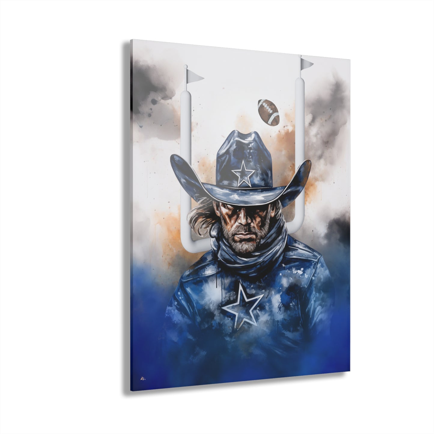 Cowboys, Football Fan, Colorsplash Concept Style, Acrylic Wall Art