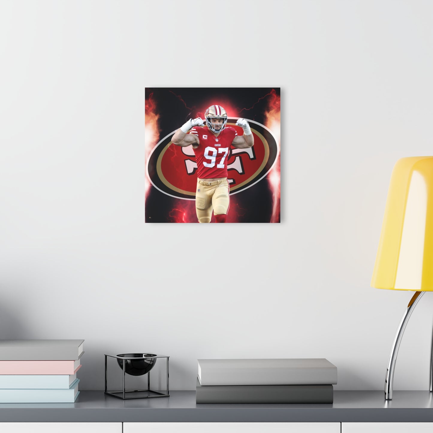 Nick Bosa, 49ers Fan Concept, Acrylic Wall Art