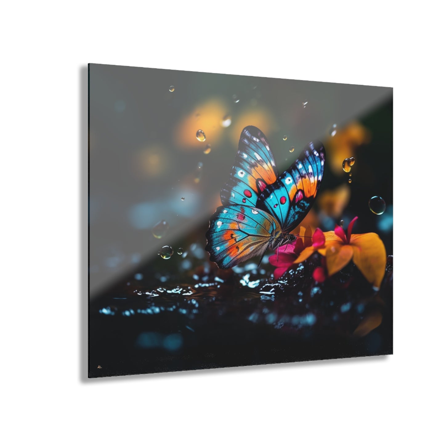 Butterfly Rain, Animal, Concept, Acrylic Wall Art